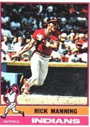 1976 Topps Baseball Cards      275     Rick Manning RC